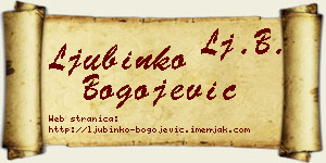 Ljubinko Bogojević vizit kartica
